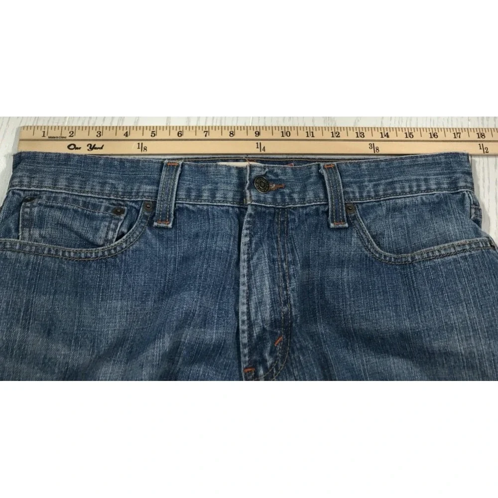 Vintage Y2K Levi's 514 Slim Straight Jeans Mens 34x34 Blue Mid Rise Cotton Retro